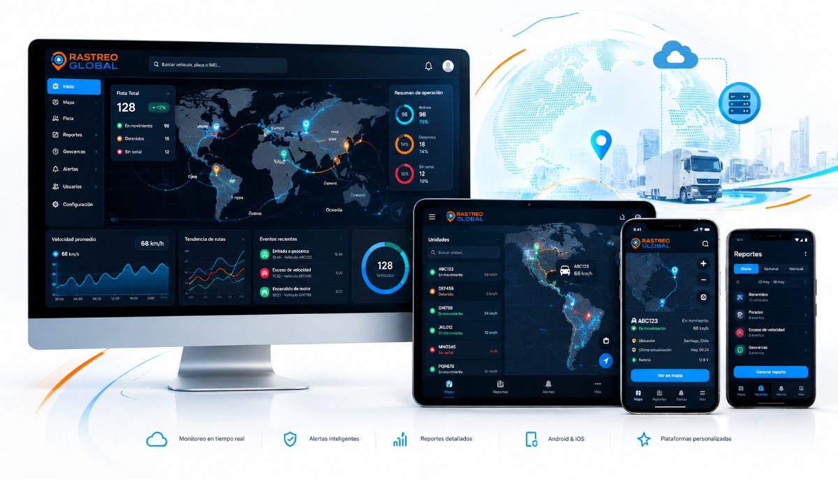 Plataforma de rastreo en computador, tablet y teléfono
